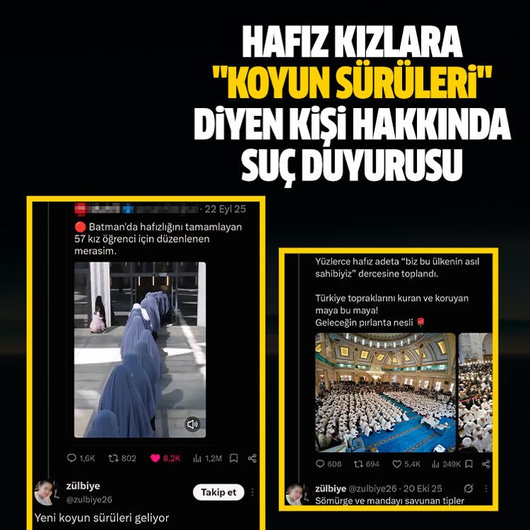 Hafız kızlara "koyun sürüleri" diyen kişi hakkında suç duyurusu