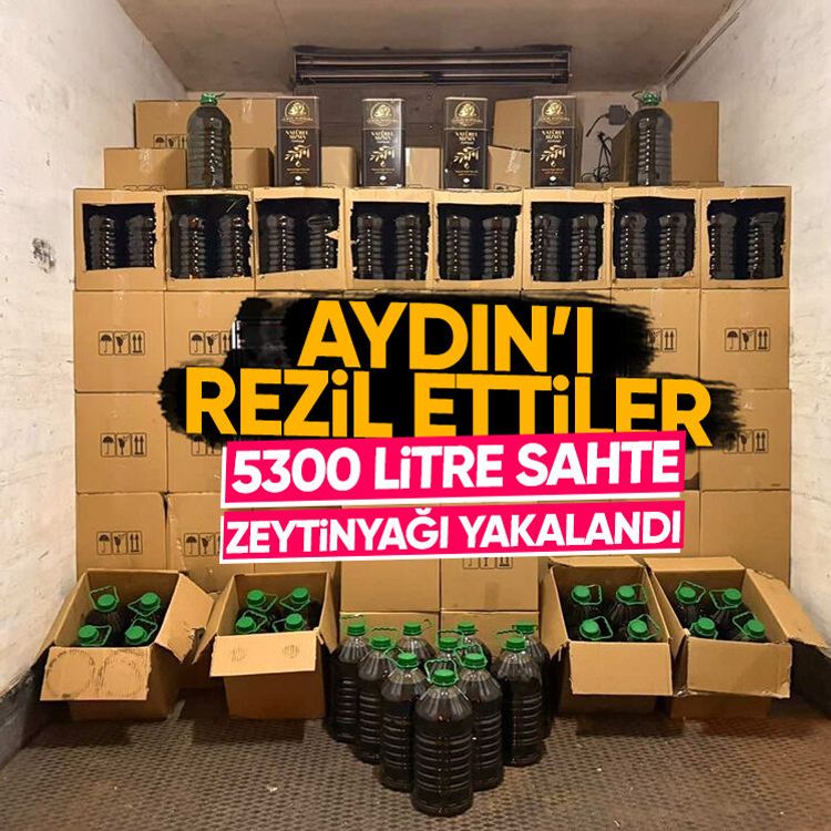 Aydın’ı rezil ettiler.. 5300 litre sahte zeytinyağı yakalandı