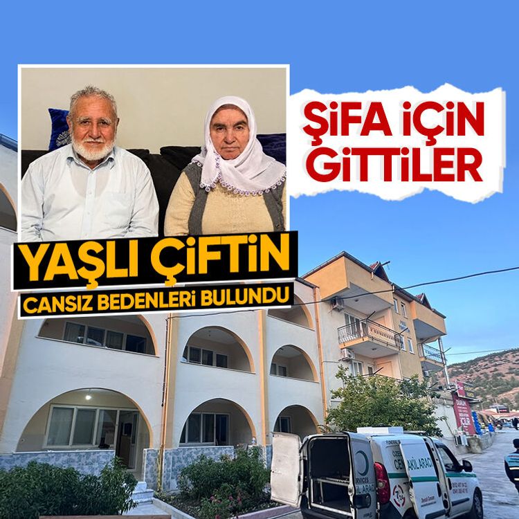 Yaşlı çiftin şifa bulmak için girdikleri pansiyon odasında cansız bedenleri bulundu
