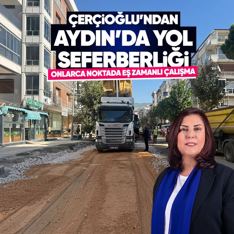 Çerçioğlu’ndan Aydın’da yol seferberliği: Onlarca noktada eş zamanlı çalışma