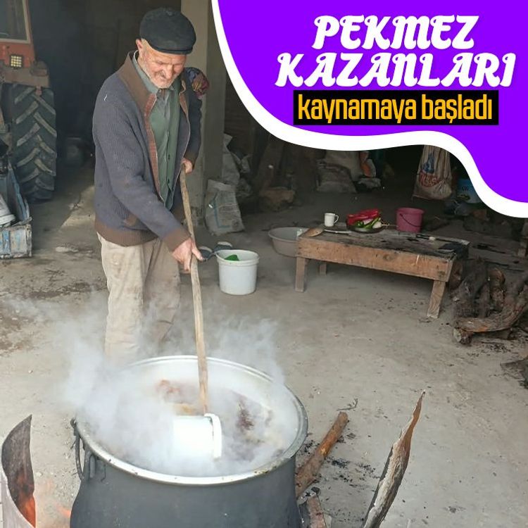 Pekmez kazanları kaynamaya başladı
