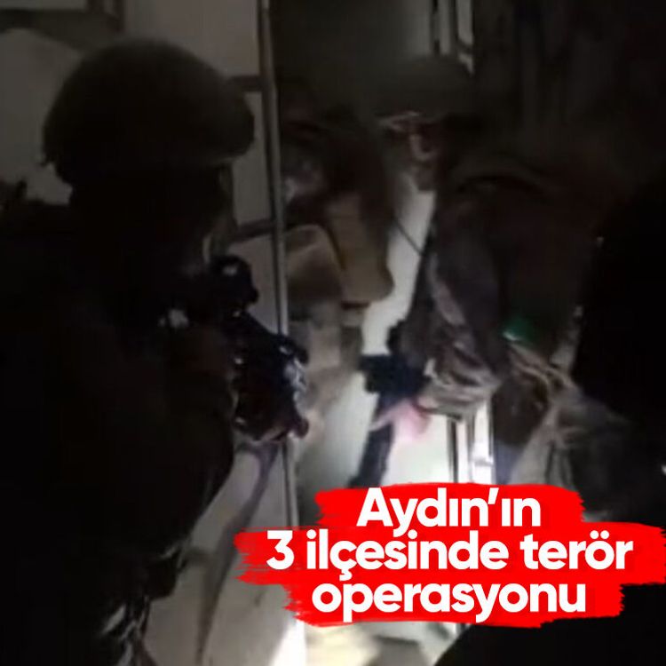 Aydın’ın 3 ilçesinde terör operasyonu