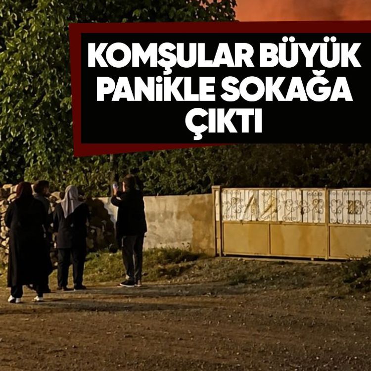 Komşular büyük panikle sokağa çıktı