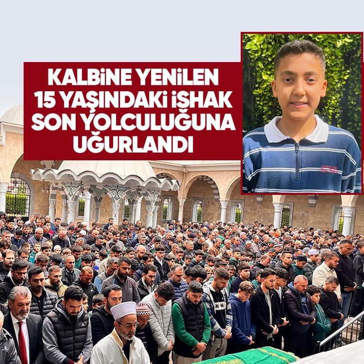 Kalbine yenilen 15 yaşındaki İshak son yolculuğuna uğurlandı