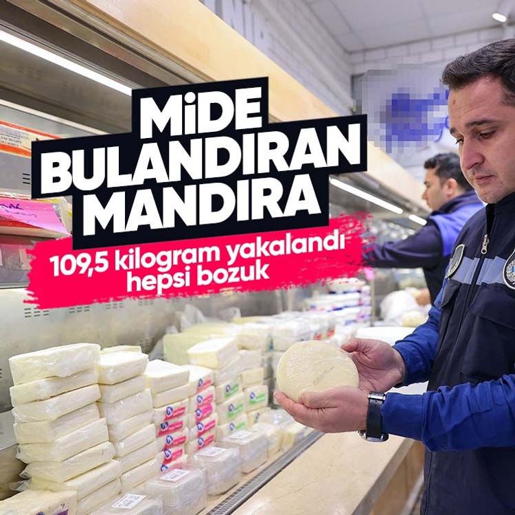 Mide bulandıran mandıra.. 109,5 kilogram yakalandı, hepsi bozuk