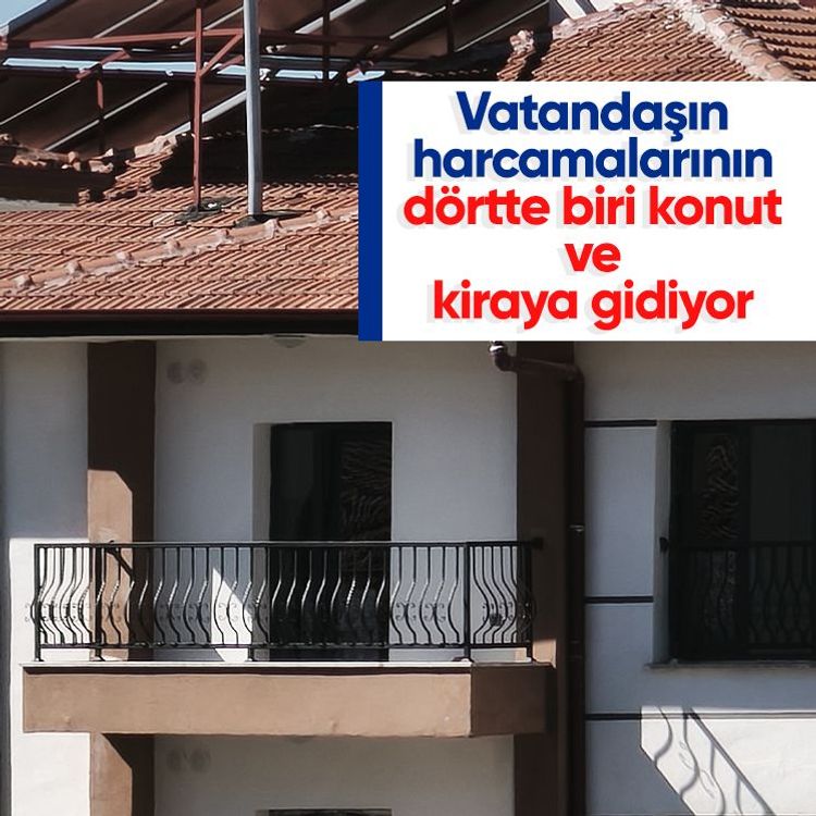 Vatandaşın harcamalarının dörtte biri konut ve kiraya gidiyor