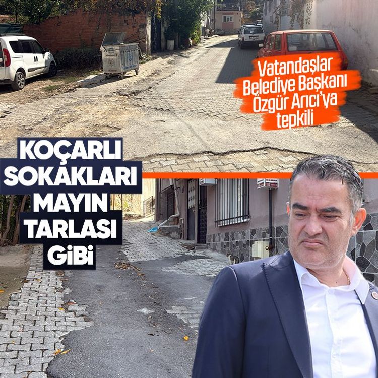 Koçarlı sokakları mayın tarlası gibi: Vatandaşlar Belediye Başkanı Özgür Arıcı’ya tepkili