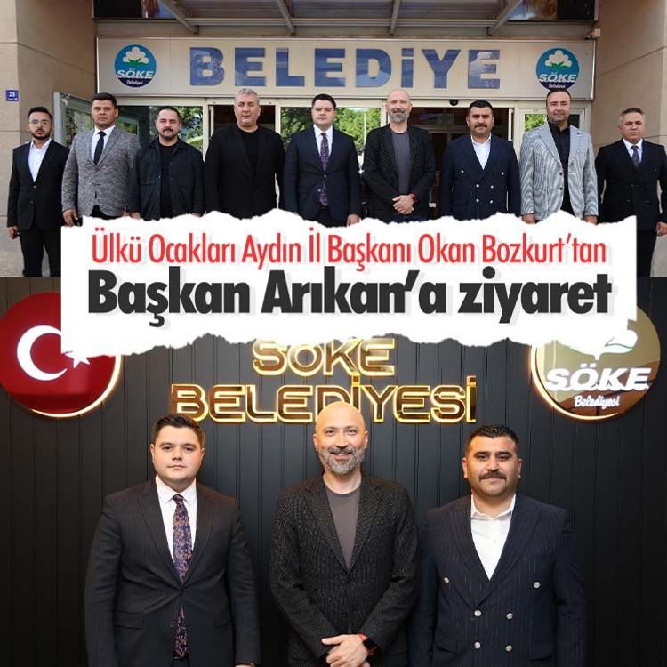 Ülkü Ocakları Aydın İl Başkanı Okan Bozkurt’tan Başkan Arıkan’a ziyaret