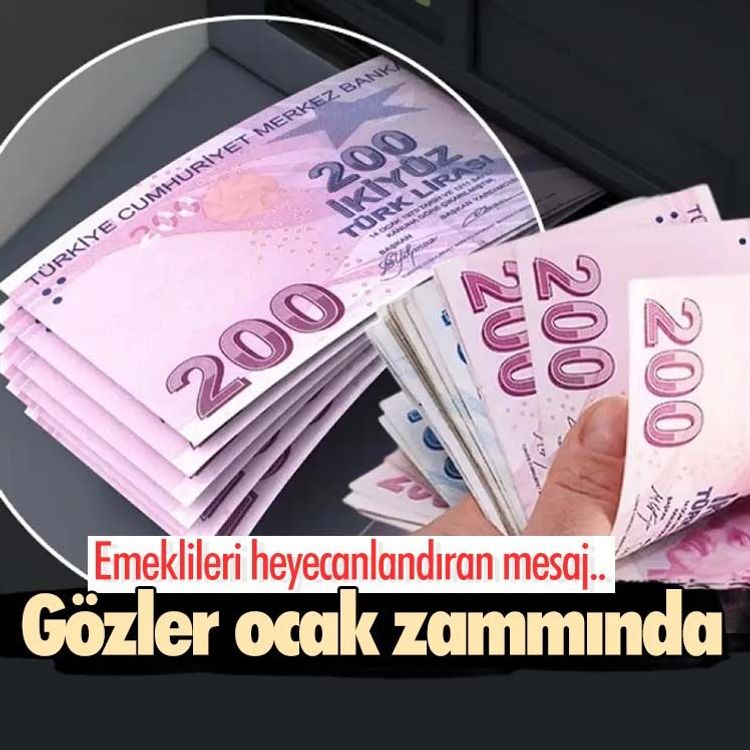 Emeklileri heyecanlandıran mesaj.. Gözler ocak zammında