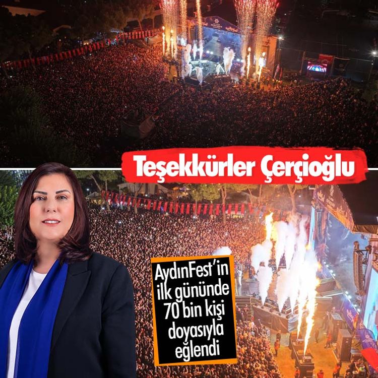 Teşekkürler Çerçioğlu.. AydınFest’in ilk gününde 70 bin kişi doyasıyla eğlendi
