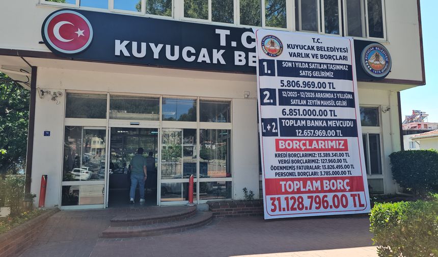 Aydın Kuyucak Belediyesi'nin borçları açıklandı