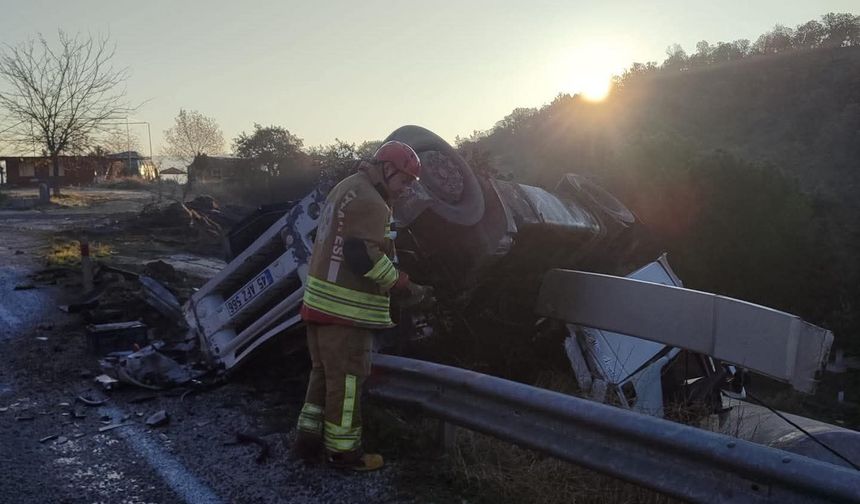 Tır kontrolden çıktı