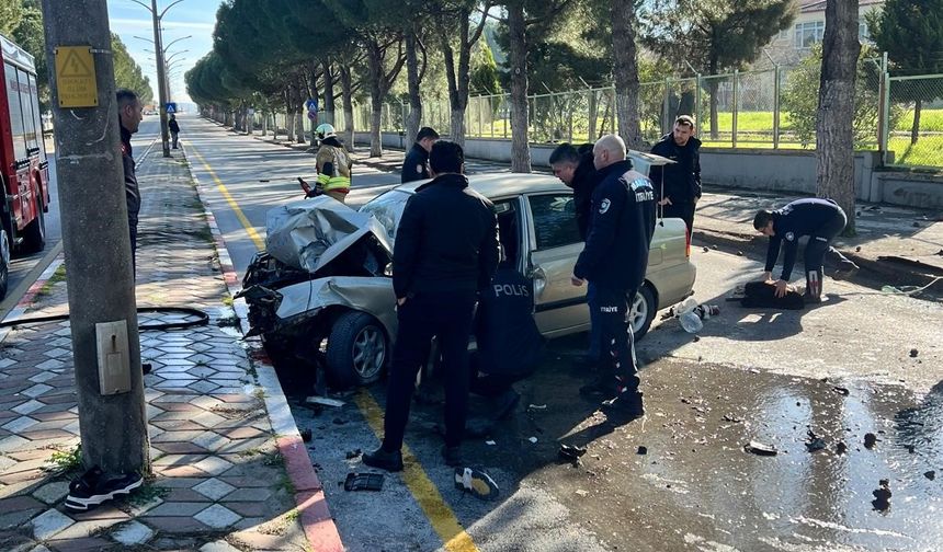 Amcasının aracını izinsiz aldı, kaçarken kaza yaptı