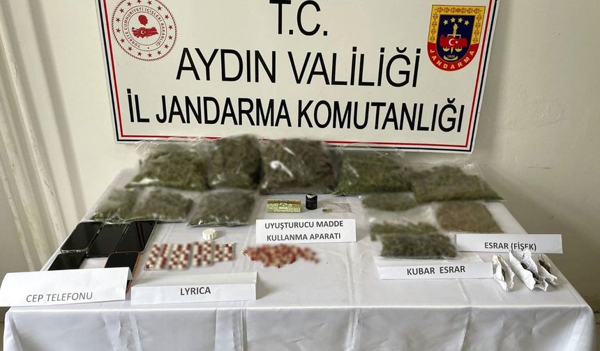 Aydın Yenipazar’da uyuşturucu operasyonu