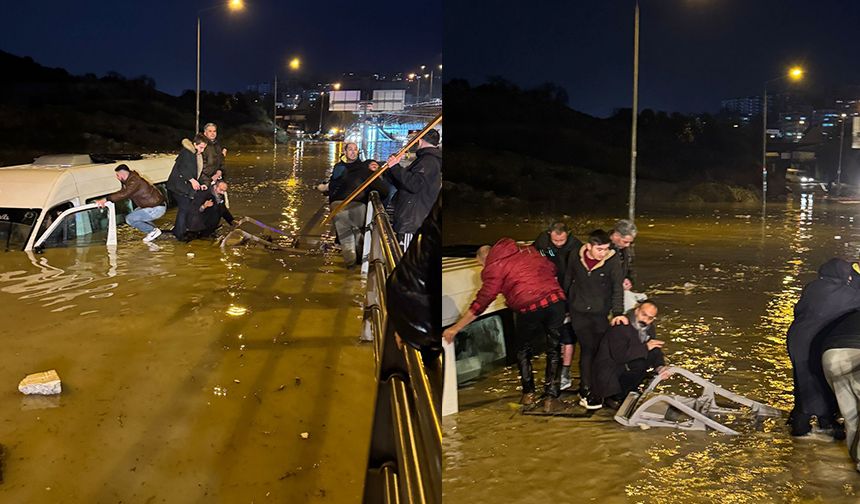 Aydın’da 20 kişi minibüste boğulmaktan son anda kurtarıldı