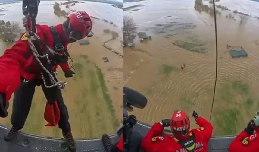 Aydın’da nefes kesen helikopterli kurtarma