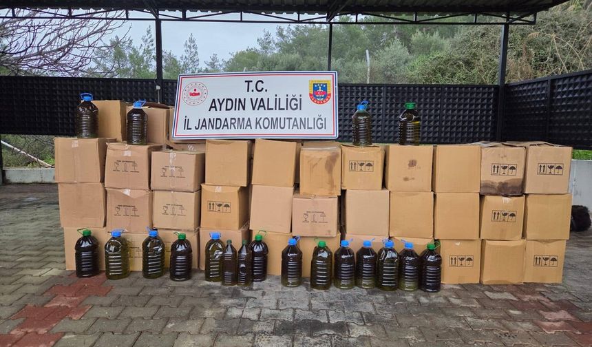 Aydın’da sahte zeytinyağı operasyonunda 2932 litre ele geçirildi