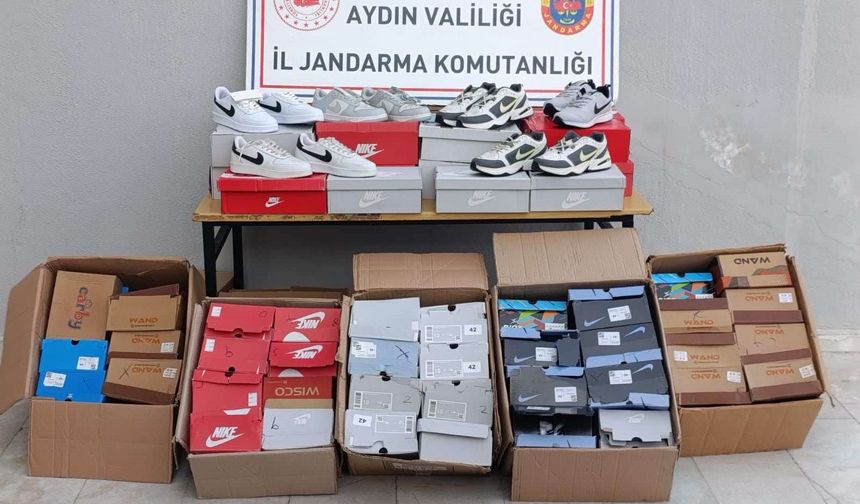 Aydın’da taklit ayakkabı operasyonu