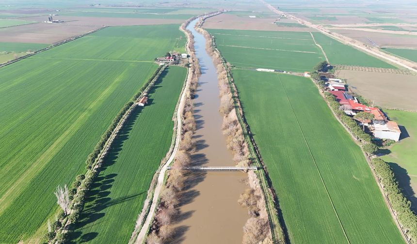 Aydın’da tarlalar sular altında, Menderes taştı