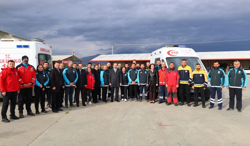 Aydın’da UMKE personeline ambulans sürüş güvenliği eğitimi