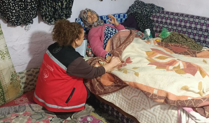 Aydın’da yangın mağduru aileye yardım eli