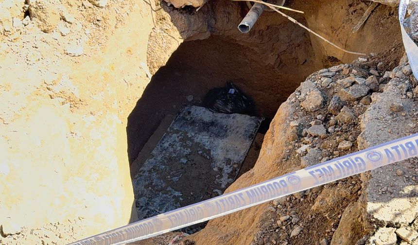 Belediyenin kazısında mezar bulundu