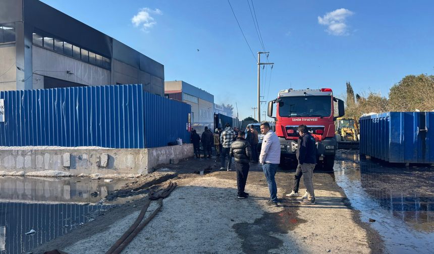 Fabrikada yangın çıktı