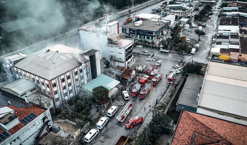 Fabrikada yangın çıktı