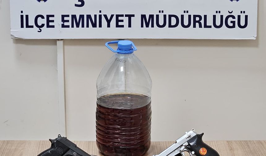 Polis işyeri baskınında ele geçirdi