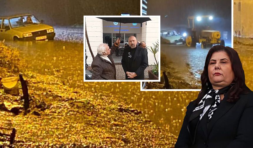 Söke de sular altında