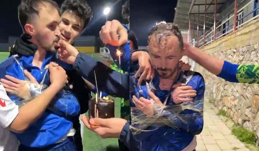 Arkadaşlarını koli bandıyla bağlayıp sirkeyle yıkadılar