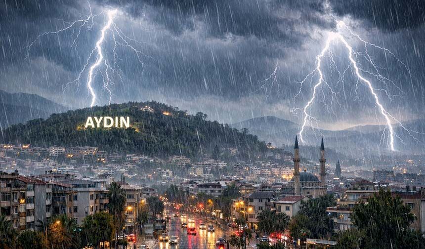 Aydın’a kuvvetli yağış uyarısı
