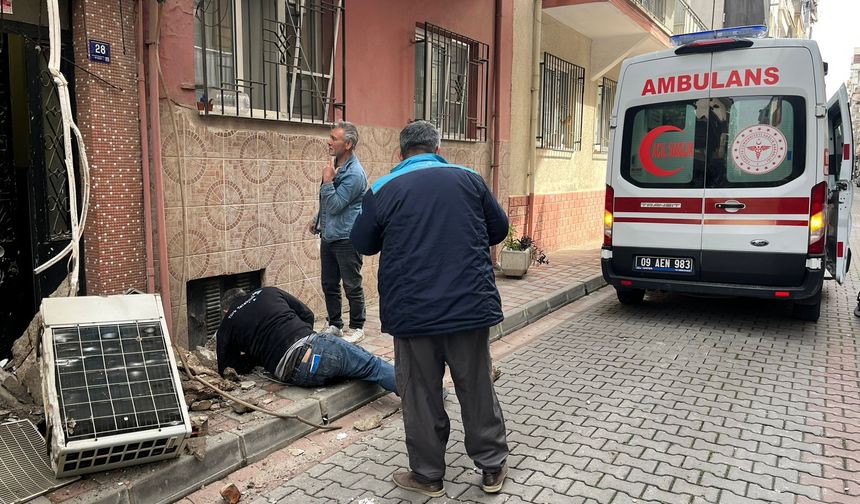 Aydın’da bir işçi yere çakıldı