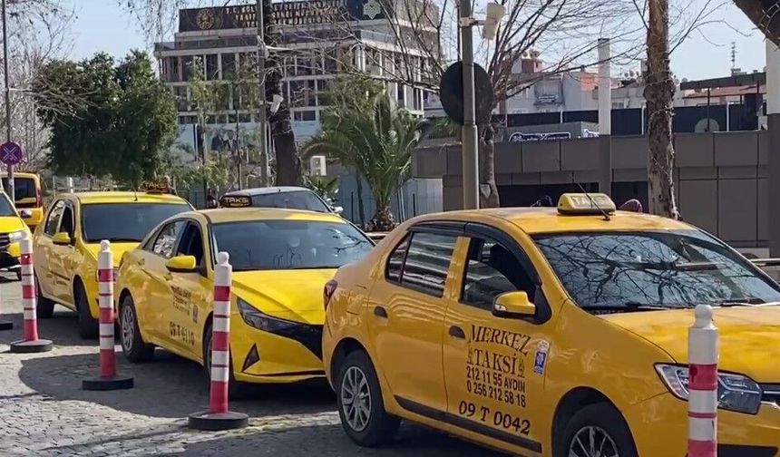 Aydın'da ticari taksi şoförleri zam istiyor