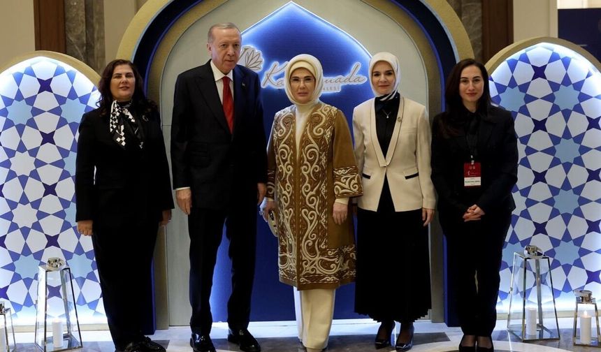 Başkan Çerçioğlu, Cumhurbaşkanı Recep Tayyip Erdoğan ve eşi Emine Erdoğan ile bir araya geldi