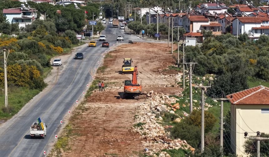Başkan Çerçioğlu’ndan Akbük’te yol yenileme çalışması