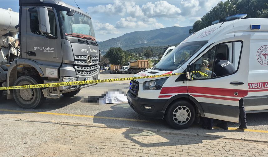 Beton mikserinin çarptığı yaya hayatını kaybetti