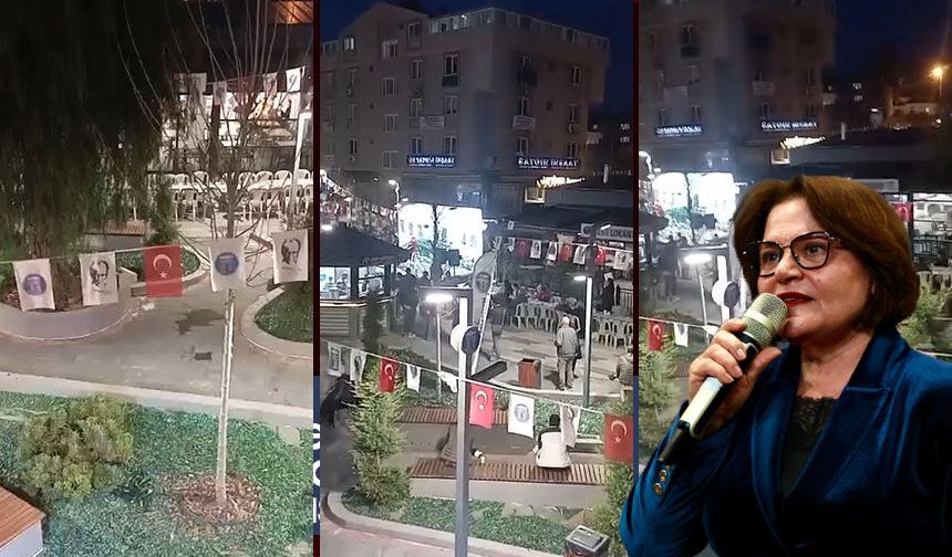 Didim Belediye Başkanı Hatice Gençay boş masalara konuştu