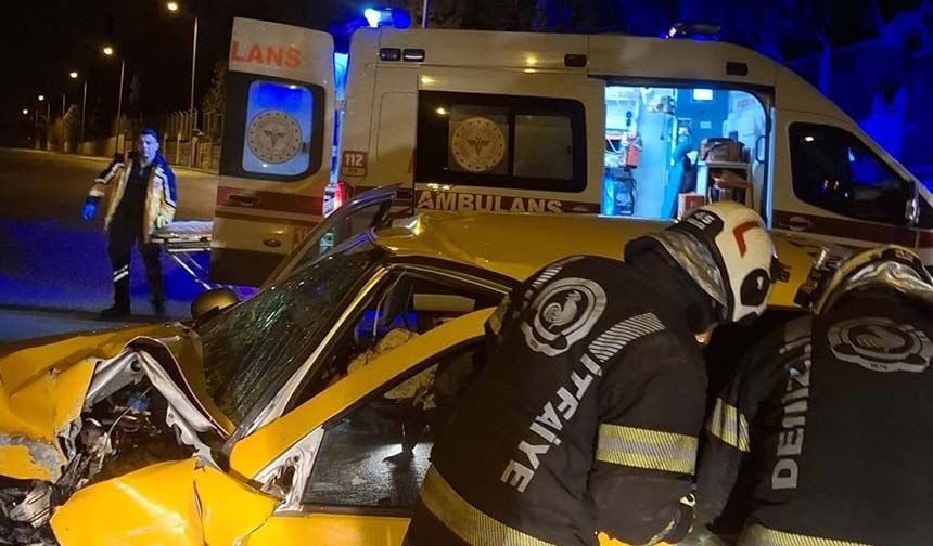 Kazada ağır yaralanan taksi şoföründen acı haber geldi