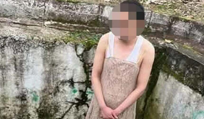 Ormanda darp edip kadın elbisesi giydirdiler