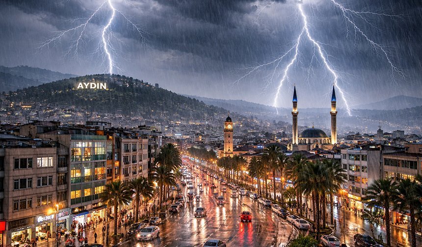 Aydın’a doğru şiddetli geliyor, meteoroloji duyurdu