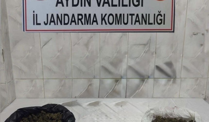 Aydın’da araçta arama yapan ekipler ele geçirdi