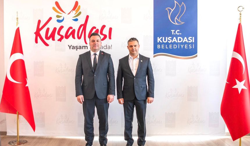 Başkan Behçet Alp ve İYİ Parti heyetinden Kuşadası Belediyesi’ne ziyaret: Tarafımız Kuşadası’dır