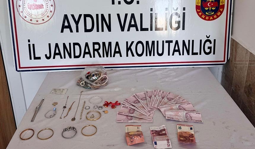 Nazilli'de girdiği evden servet çaldı