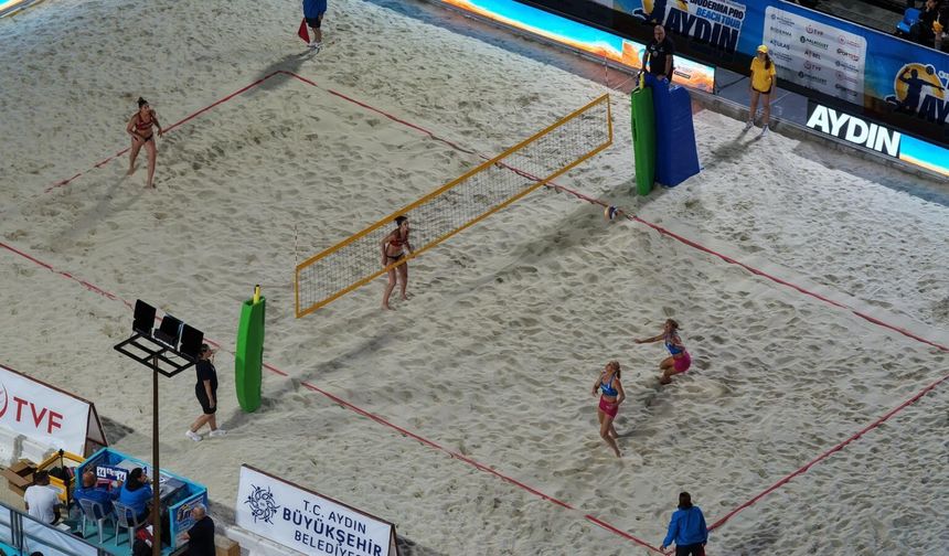Plaj Voleybolu heyecanı Aydın’da yaşandı