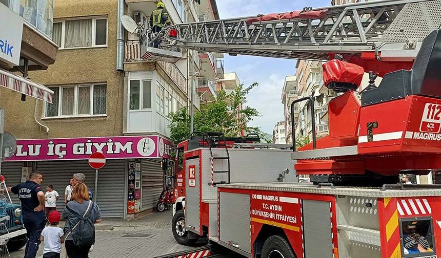 Aydın’da komşuların dikkati facianın önüne geçti