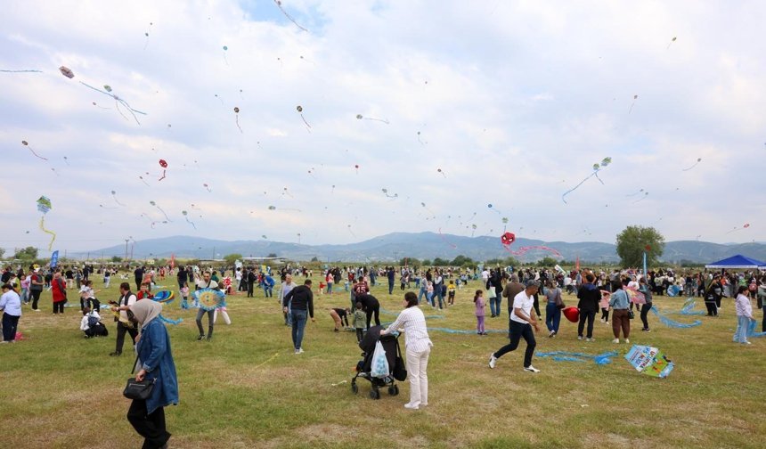 Aydın'da uçurtmalar gökyüzünü renklendirdi
