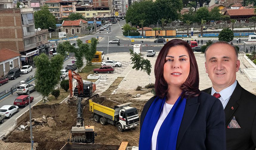 İncirliova’nın Yeni Meydan Projesi’nde ilk kazma vuruldu