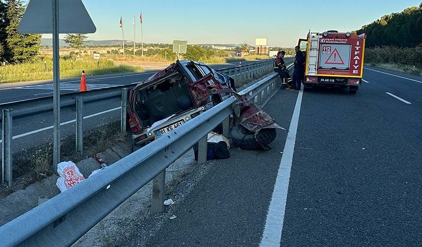 Feci kazada 1 kişi hayatını kaybetti, 2 kişi yaralandı