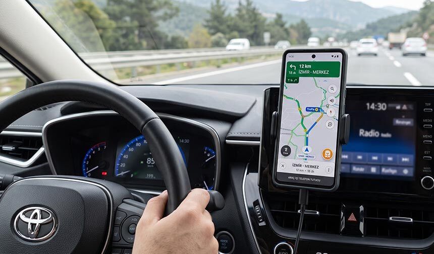 Araç sahiplerine yeni düzenleme.. Telefon tutucu ve araç içi aksesuarlar için kurallar netleşiyor